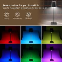 Lámpara De Mesa LED Recargable Moderna Táctil Iluminación Ambiente Creativa Para Decoración Exterior Luz Nocturna Dimmer - details 8