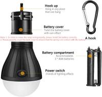 Indoor LED para acampar, Luz LED para acampar Indoor COB ultra-bright 150 lúmenos Lámpara portátil para acampar Vivac Pesca Caza Montañismo Actividades de Senderismo (paquete de 3) - details 1