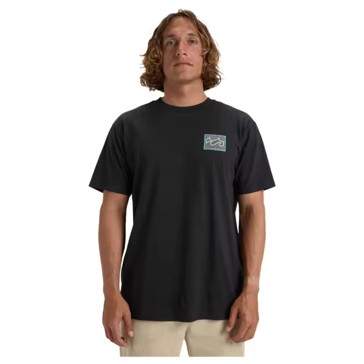 Camiseta Billabong modelo Crayon Wave Ss para hombre en color negro - 1