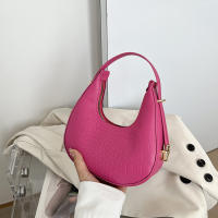 Bolso De Hombro En Forma De Crescent Para Mujer Bolso De Armpita Diseñador Bolso De Mano Diario Bolso Para Teléfono Vintage PU Suave - details 21