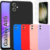 Funda + Protector Cristal Vidrio Templado (Opcional) Para SAMSUNG GALAXY A05 Proteccion 3D Cámara, Cubre Cámara, Carcasa, Gel TPU Silicona Suave Mate, Color Negro Azul Rojo Rosa Morado, Ajuste Perfecto, Acceso Conector Carga Auricular, Meloenvias mle26 - details 0