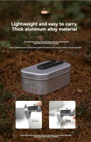 Caja De Almuerzo Portátil CAMPINGMOON De Aluminio Con Calentamiento Por Foco Abierto Adecuada Para Camping Y Picnics - details 2