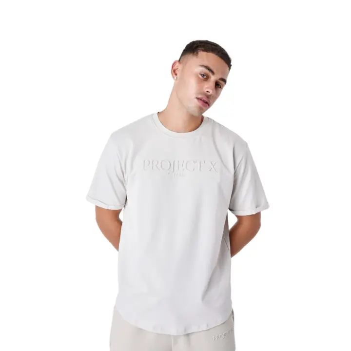 Camiseta Project X Paris Relieve Beige Tee 2310075-Gg - 1