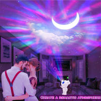 Proyector De Galaxia Y Astronauta Bluetooth Luz Nocturna LED Para Dormitorio Decoración De Hogar Regalo Para Niños Luz De Noche Estelar Y Luna - details 7