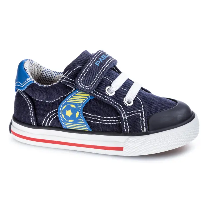 Lonas Pablosky 975030, 975030 Color Gris, verde azul, muy flexible, respetuoso, cierre de velcro, puntera reforzada - 1