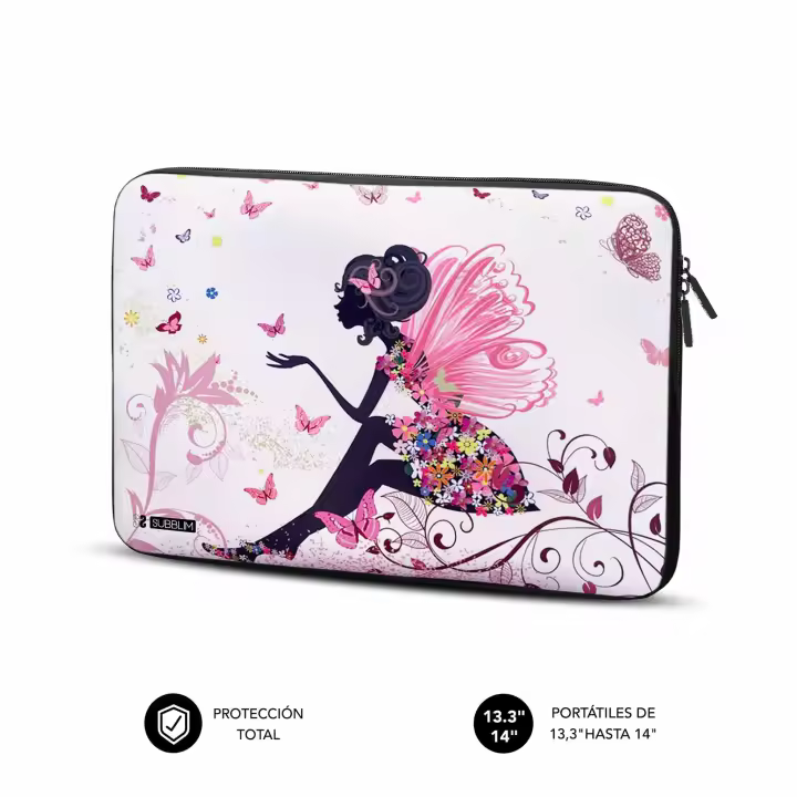 Funda Ordenador Neopreno Trendy Sleeve Neo Hada 13,3-14" - 1