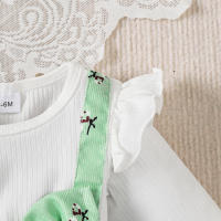 2PCS Vestido De Princesa Para Bebé Girla 0-2 Años Con Manga Larga Estampado De Flores Gran Lazo Vestido De Moda Para Bebé Niña Otoño - details 8