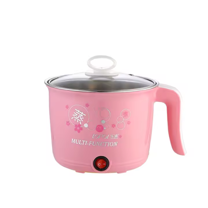 Olla Múltiple Eléctrica Mini Para 1-2 Personas Con Funda Inoxidable Y Sello Antideslizante Para Cocinar Y Hornear En Casa - 1