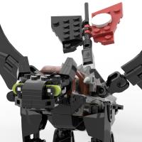 Conjunto De Bloques De Construcción MOC How to Train Your Dragons 2en1 Modelo De Dragón Negro Y Blanco Juguetes Para Niños Y Niñas Regalos - details 7