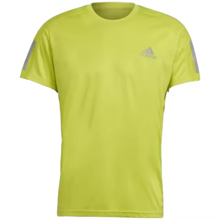 Camiseta de Manga Corta Adidas Own The Run para hombre en color amarillo - 1