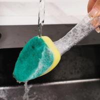 Juego De Cepillo De Limpieza Para Platos Con Botella De Detergente Y 1 Cabezal De Repuesto Para Limpieza De Cocina Herramienta De Escobilla Para Fregadero Ecológica Y Duradera - details 7