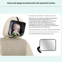 BIT EAFC-Espejo Ancho ajustable para asiento trasero de coche, Monitor cuadrado de seguridad para Bebé y Niño, Interior de coche - details 3