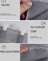 Cinturón Ajustable De Apoyo Para Cintura Para Hombres Y Mujeres Cinturón Respirable Soporte De Cintura Para Adultos Color Gris - details 10