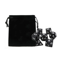 Juego De Dados DND 7 Piezas Con Bolsa De Velours Accesorios Coloridos Para Juegos De Mesa DnD RPG Incluye D4 D6 D8 D10 D10% D12 D20 - details 10