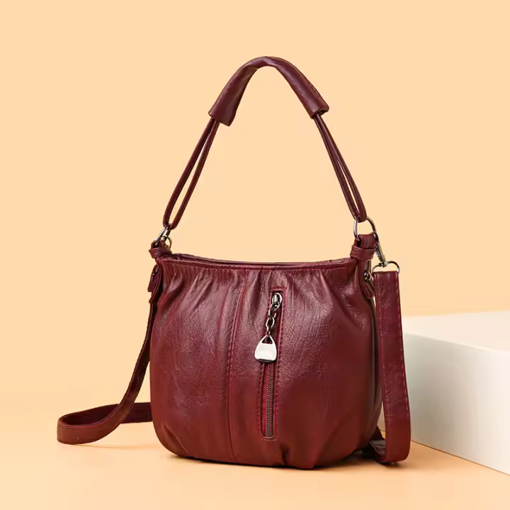 Bolsos de mujer, bolsos de mano 2023, Bolsos De Mujer, bolsos retro de moda europea y americana, bolsos de mensajero de un solo hombre multicapa de gran capacidad - 1