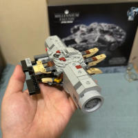 Bloques De Construcción Millennium Falcon Space Wars: Nueva Esperanza Modelo Estelar Buildable Aniversario 25º Para Decoración Del Hogar 921 Piezas - details 1