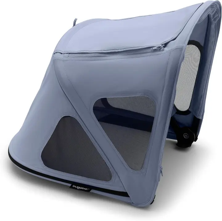 BUGABOO  - Capota ventilada para silla de paseo - Color AZUL (SEASIDE BLUE) - Impermeable - Compatible con modelos FOX (EXCEPTO 5), LYNX y CAMELEON 3 - Protección solar UPF 50+ - 1