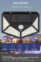 Lámpara Solar Exterior Inteligente De 100 LEDs Impermeable Para Iluminación De Jardín Y Calle Puerta De Hierro Moderna - details 2