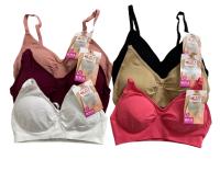 INTIMOLAND - STV International Top de Mujer con Tirantes Finos y Rellenos Desmontables | Licra y Sin Costura | Pack de 6 o 12 Unidades - details 1