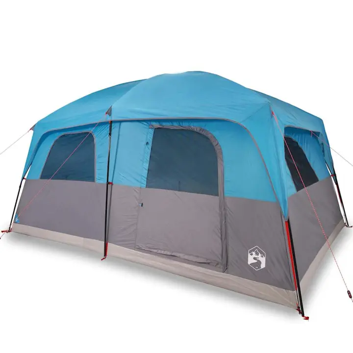 vidaXL Tienda de campaña familiar para 10 personas impermeable azul - 1