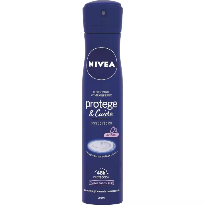 NIVEA Protege Y Cuida 200ML Desodorante en spray secado rápido 0% alcohol 【ROUA】 - 1