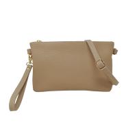 Bolso Clutch Mujer with Correa para el HOMBRO, Bolso de fiesta, mini Bolso Piel authentic Suave, Made in Italy, Modelo Mya, Clutch Arena - details 0