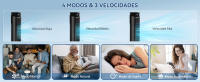 AIGOSTAR Ventilador de Torre con Mando a Distancia y Temporizador de 12 Horas, Pantalla LED, 3 Velocidades y 4 Modos. - details 1