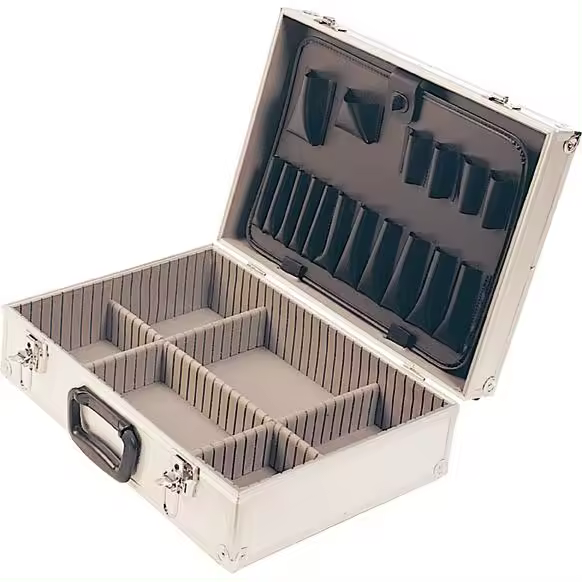Maleta de Aluminio Gris VGC-501-1 Resistente Al Agua - 1