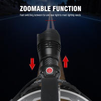BORUiT Linterna Frontal LED P50 Super Brillante Recargable USB 18650 Zoomable Impermeable Para Camping Pesca Torcha De Cabeza - details 3