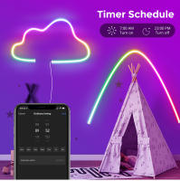 Tira De Luces LED Neón TUYA RGBIC Dreamcolor Impermeable WS2811 Con Efecto De Persecución Y Control WiFi Para Iluminación De Habitaciones - details 8