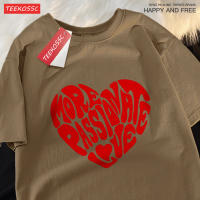 Camiseta Impresión Amor Masculina Y Femenina Casual Verano Algodón Tops Estilo Hip Hop Parejas Ropa Transpirable Camiseta Tee - details 17