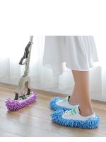 1Par De Pantuflas Limpiador De Polvo Para El Hogar Y Baño Cubierta Lениvas Para Suelos Mopa De Tela De Chenillo - details 4