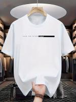 Camiseta De Algodón 100% Para Hombre Estilo Casual Cuello Redondo Imprimado Grande Manga Corta Transpirable High Street Unisex - details 2