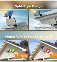 Luces Solares Exteriores 234LED 3 Modos Sensor De Movimiento Luz De Inundación Con Control Remoto IP65 Impermeable Seguridad Para Fuera - details 3