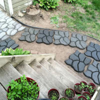 Molde Para Pavimento De Jardín DIY Hecho Manualmente Molde De Cemento Para Crear Caminos De Piedra En El Piso - details 2