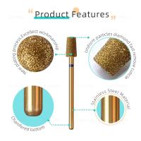HYTOOS 5Pcs/Set Bits De Uñas De Titanio Con Corte De Diamante Herramienta Profesional Para Limpiar Cutículas Y Eliminar Piel Muerta - details 5