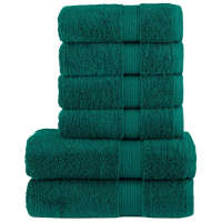 vidaXL Juego de toallas 6 piezas 100% algodón 600 gsm toalla Color Marrón,  Morado,  orange y mas - details 7