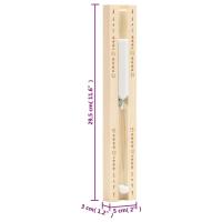 vidaXL Higrotermógrafo y reloj de arena para sauna 2 en 1 madera pino - details 7