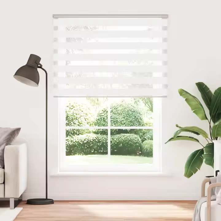Estor cebra blanco 165x230 cm tejido ancho 160,9 cm poliéster - 1
