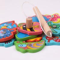 Juego De Pesca Magnético De Madera Montessori Juguete Educativo Para Niños Entrenamiento De Habilidades Motoras Puzzle De Pescar Pez - details 4