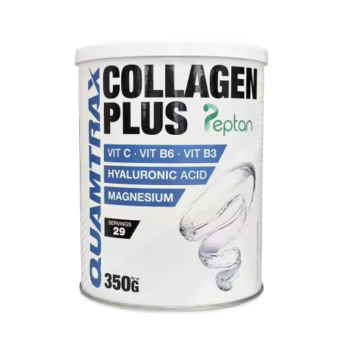Collagen Plus Peptan 350 gr. con magnesio, vitamina C, B3, B6 y ácido hialurónico. QUAMTRAX - 1
