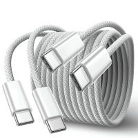 Cable De Carga Rápida 60W USB C a USB C Para iPhone 15 pro Max iPad Air 5 Samsung Huawei Xiaomi Tipo-C a Tipo-C Color Gris Claro - details 2