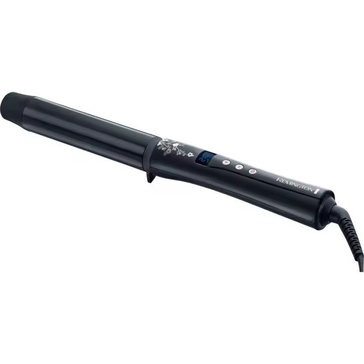 Remington Pearl - Rizador de pelo, cerámica con perla, punta fría, digital, negro, pinza de 32 mm - ref. CI9532 - 1
