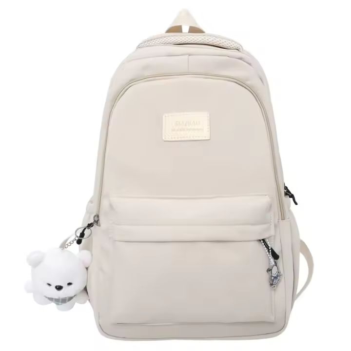 Mochila Impermeable De Alta Capacidad Para Mujer Estilo Universitario Con Portátil Para Viajes Y Escuela Diseño Trendy Y Cool - 1