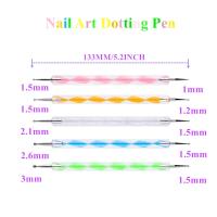 Kit De Herramientas De Arte De Uñas YIKOOLIN 5PCS Con 3 Pinceles De Pintura De Uñas Doble Final Y Herramienta De Puntos Para Diseño De Uñas - details 8