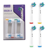 Juego De 4 Cabezas De Broca Para Broca Eléctrica Oral B Cabezas De Broca De Limpieza Hygiene Reemplazo Para Adultos Material Plástico - details 4