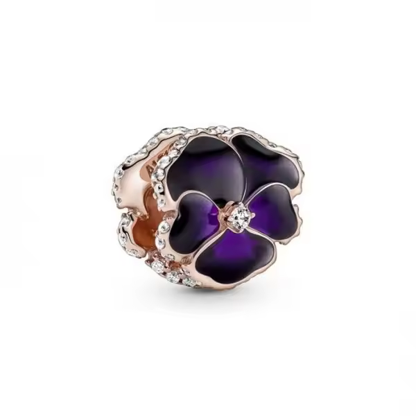 Charm Pandora Flor Pensamiento Morado - Joyería Mujer - 1