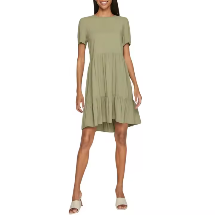 Vestido Vila Vipaya Verde Mujer - 1