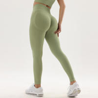 Pantalones De Yoga De Cintura Alta Sin Costuras Para Mujer Pantalones De Running Y Deportes Al Aire Libre Con Levantamiento De Caderas Talla Grande Transpirables - details 13