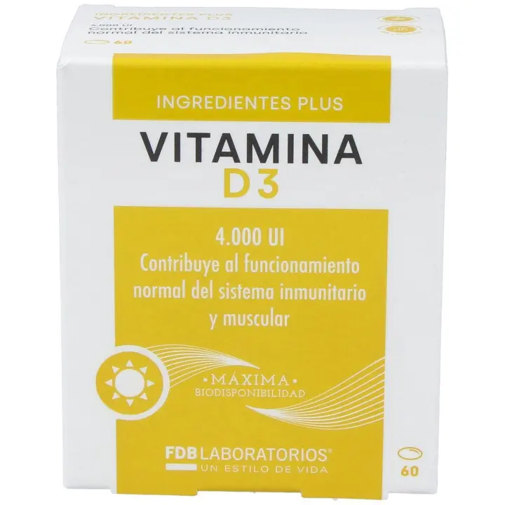 Fdb Vitamina D3 4000Ui 60 Perlas - 1